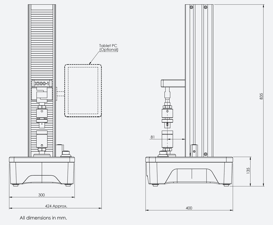 Máy Đo Độ Bền Liên Kết Giấy Testometric X100 - ZDT